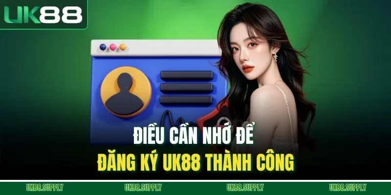 Đăng Ký UK88 - Hướng Dẫn Tạo Tài Khoản Nhanh Cho Tân Binh 3 Điều cần nhớ để đăng ký UK88 thành công